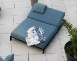 New Têtière en tissu turquoise pour chaise longue 