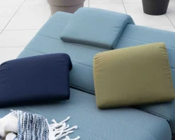 Outlet Têtière en tissu vert pour bain de soleil