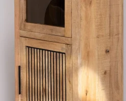Best Vitrine 2 portes en manguier 